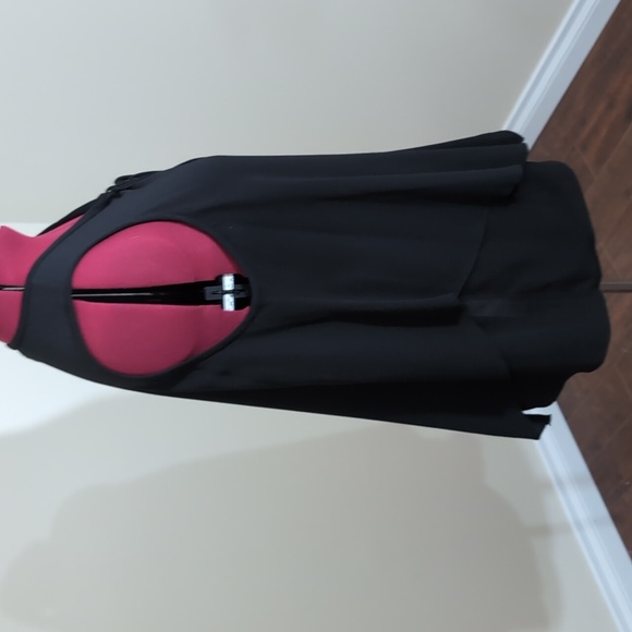 Vince Camuto| Black Lined Sleeveless Lace Up Front Tunic - Picture 4 of 13